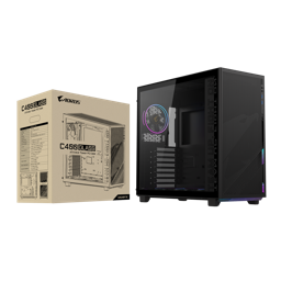 Thùng máy Gigabyte C400 Glass - Black (GB-AC400G)